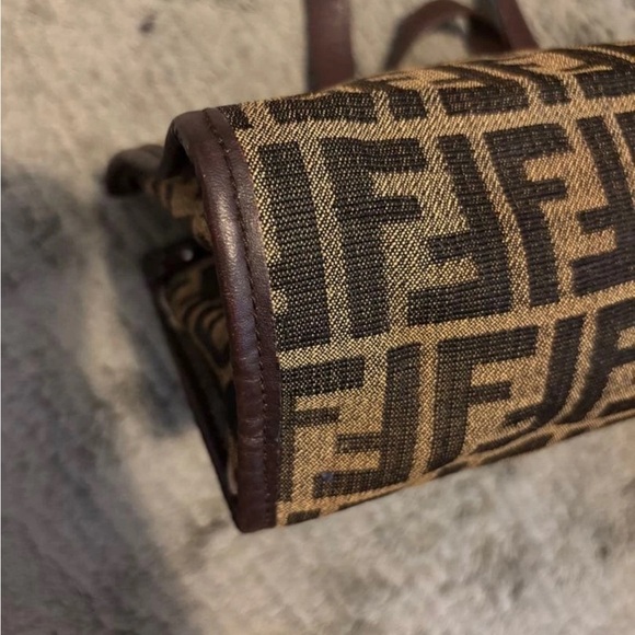 Fendi Black and Brown Logo Tote - Picture 10 of 13